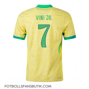 Brasilien Vinicius Junior #7 Replika Hemmatröja Copa America 2024 Kortärmad